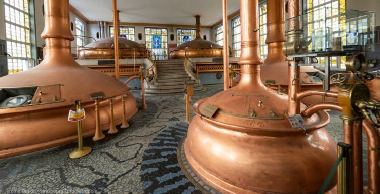 Les futs de bière d'une brasserie artisanale à Strasbourg
